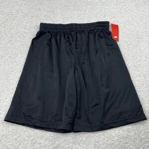New Balance Mens Boys XL 18/20 Black Mesh Athletic Shorts NB146 NWT
